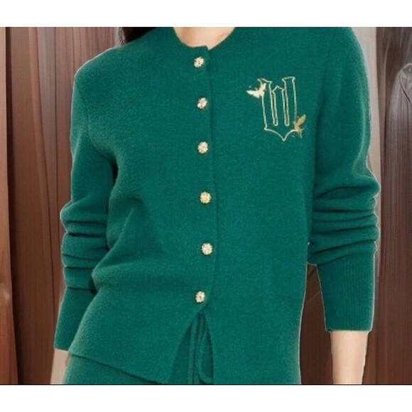 Wicked Elphaba Graphic Cardigan Paul Tazewell X Target Green XS Embroidered Oz - Picture 2 of 13